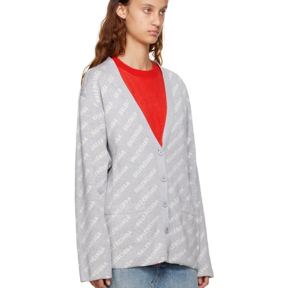 BALENCIAGA
Gray All Over Cardigan - Picture 2 of 3